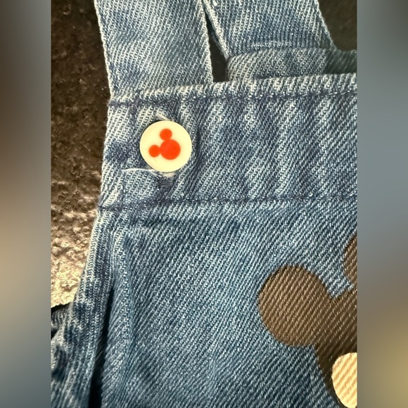 Disney Baby Mickey Mouse Denim Romper | Size 3-6 Months | NWT - Picture 3 of 9
